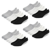 Fitness Mantra® 12 Pairs Premium Loafer/No Show Anti Slip Free Size Cotton Socks for Men's and Women's